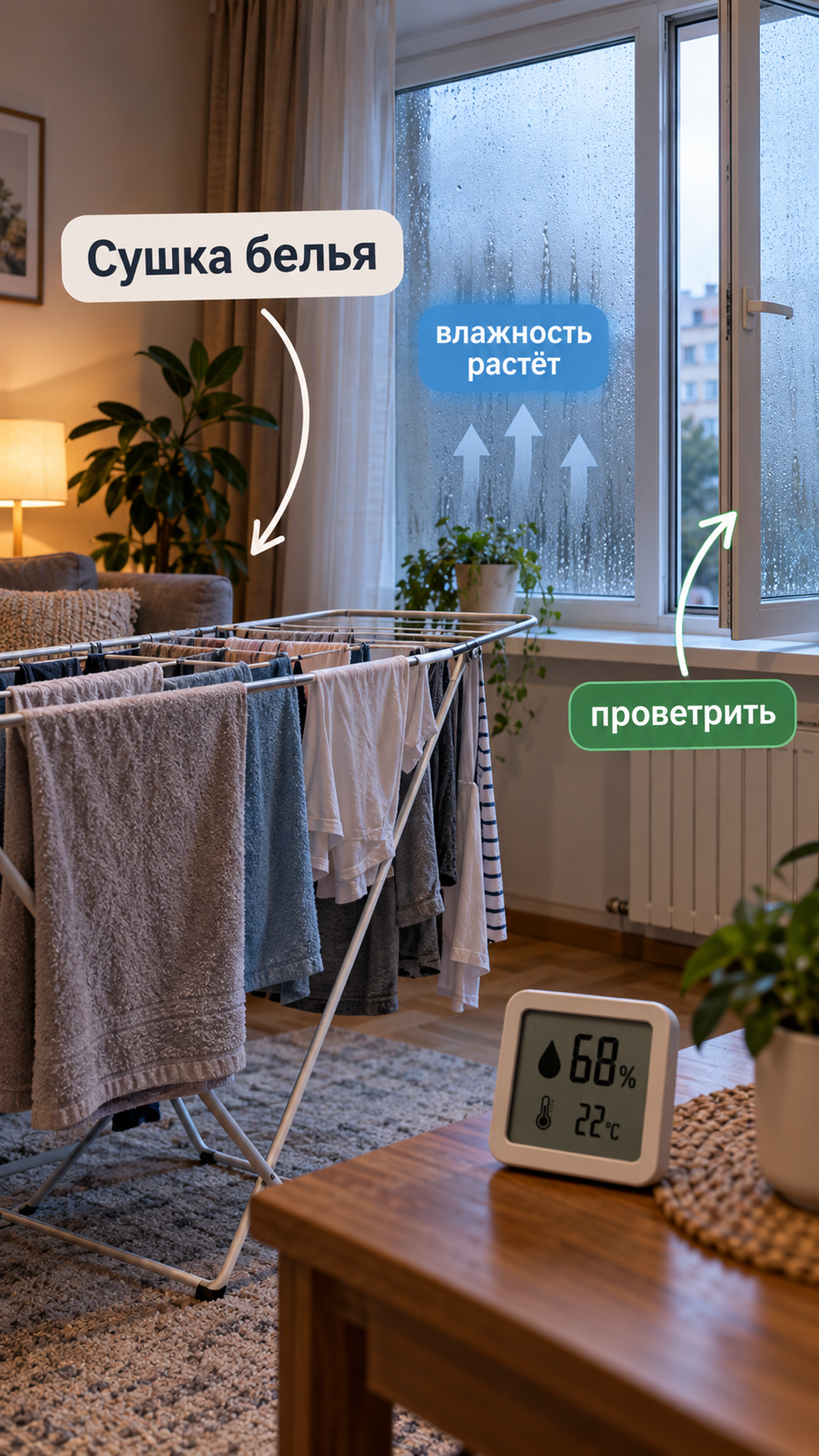 Редакторская реконструкция: Сушка белья