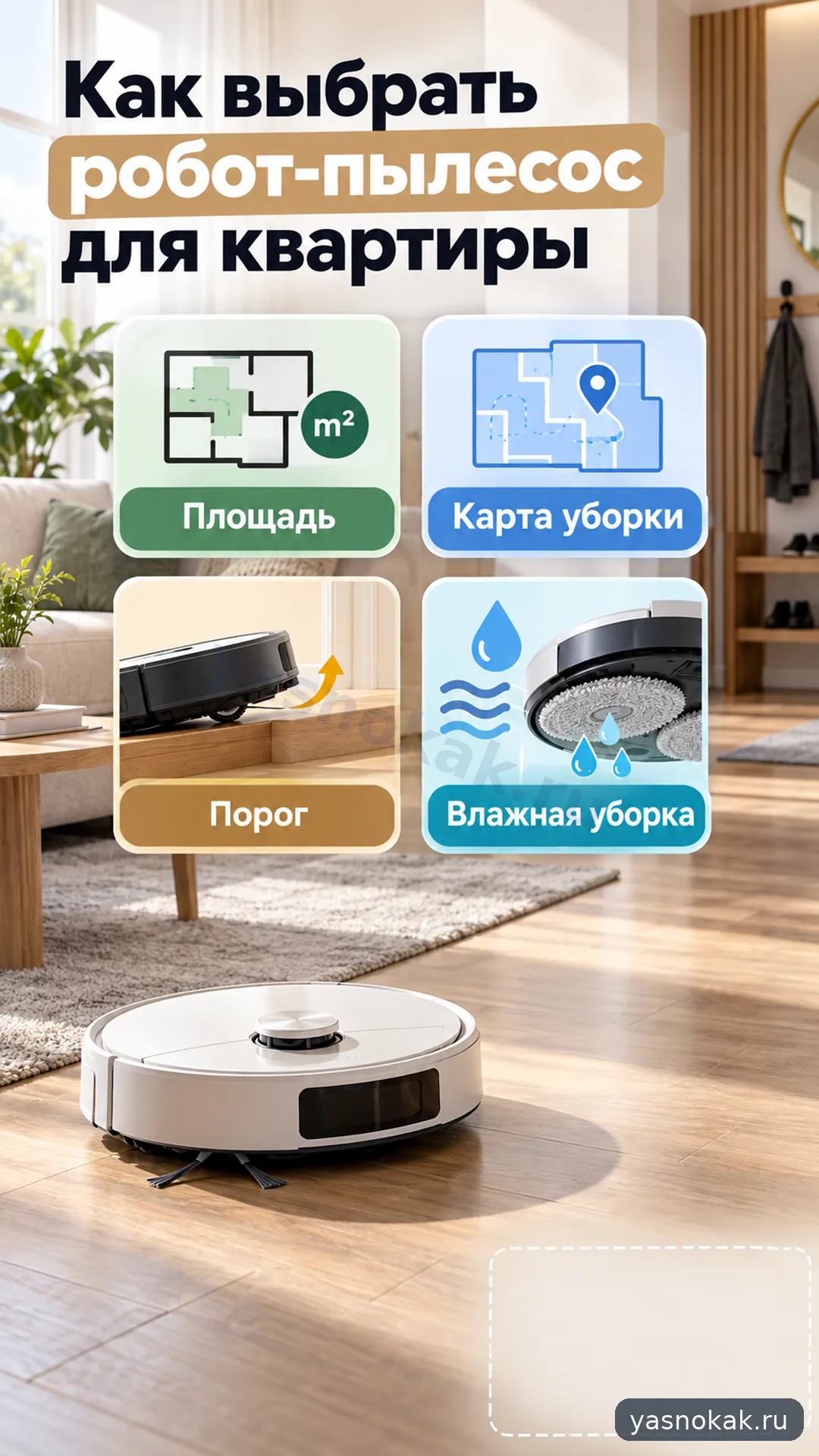 Схема: Как выбрать робот-пылесос Dreame для квартиры