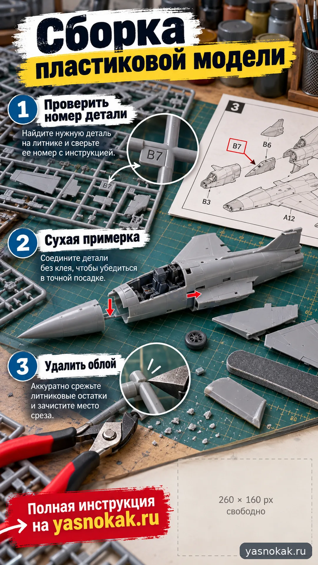 Схема: Как собрать модель Tamiya без ошибок