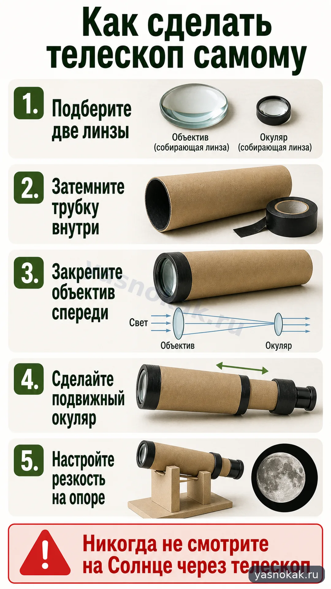Схема: Как сделать телескоп самому