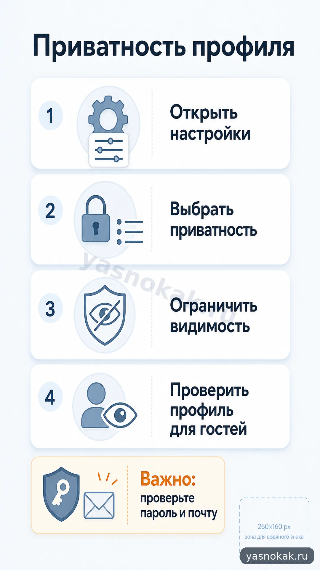Схема: Как настроить приватность профиля ВКонтакте