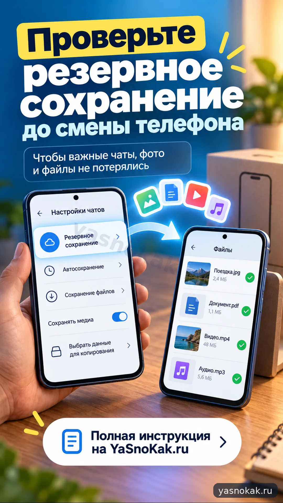 Схема: Как настроить резервную копию в Telegram