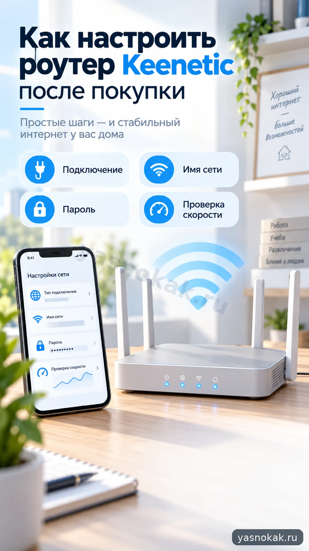 Схема: Как настроить роутер Keenetic после покупки
