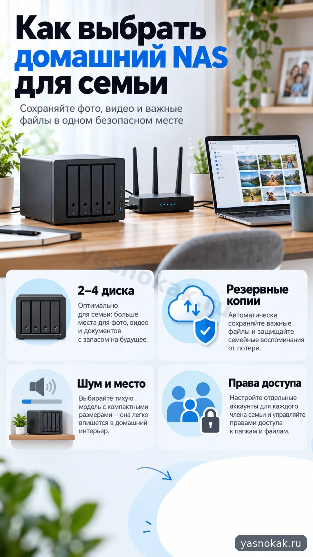 Схема: Как выбрать домашний NAS для семьи