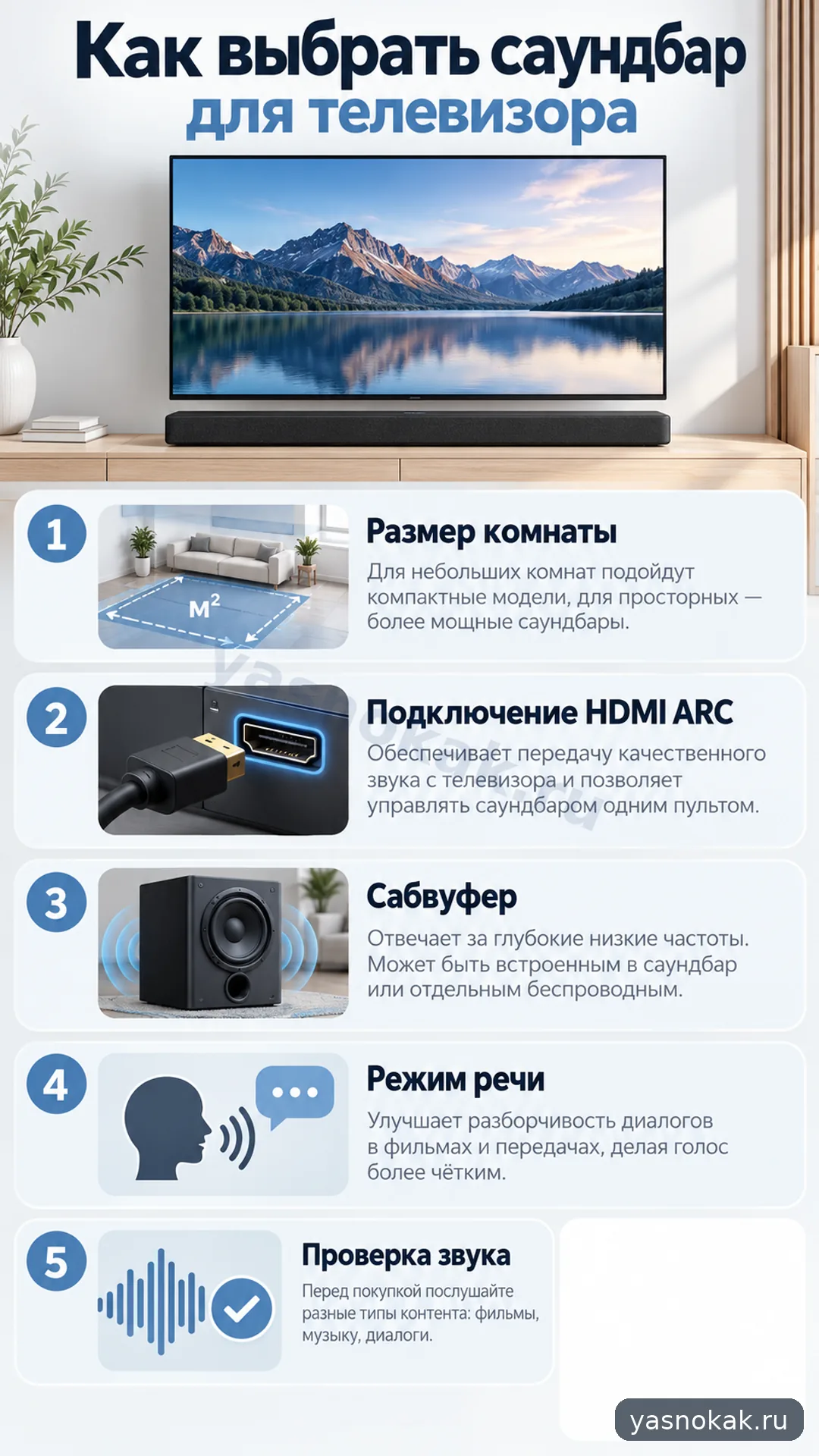 Схема: Как выбрать саундбар Samsung для телевизора